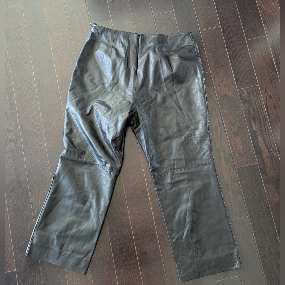 Vintage Black Leather Pants